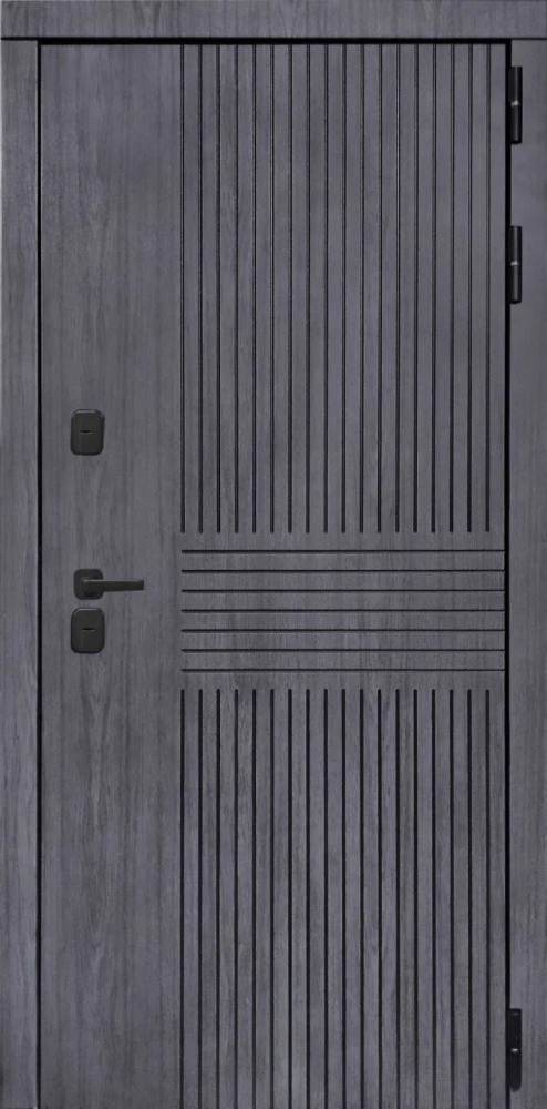 Входная дверь ДвериПРО Берген Экошпон СБ-3 (16мм, капучино) DPRO221030 внешняя сторона