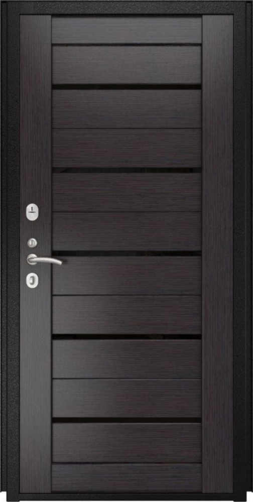 Входная дверь ДвериПРО L-43 СБ-1 (лак.черное, 16мм, венге) DPRO195827 внутренняя сторона